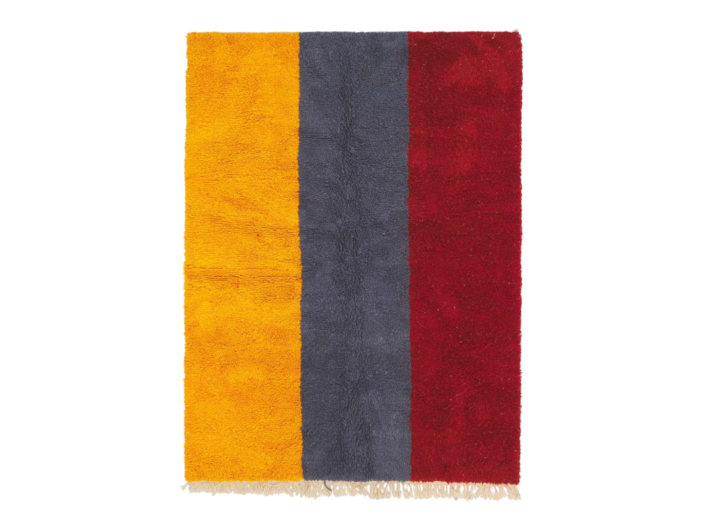 Handmade Wool Color-Block Rug in Red, Blue, and Yellow – Modern Geometric Area Rug, Bold Contemporary Decor, Statement Accent
Description:
Make a bold statement with this handmade wool rug, featuring a striking color-block design in rich shades of red, blue, and yellow. Perfect for adding a pop of color to modern and contemporary spaces, this rug is ideal for living rooms, bedrooms, or creative areas. Crafted from high-quality wool, it combines durability with a plush feel, providing warmth and a unique vis