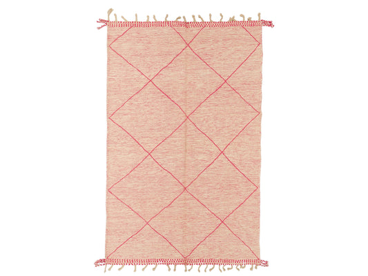 Handmade Wool Rug with Red Diamond Pattern – Minimalist Beige and Red Area Rug, Boho Chic Decor, Cozy Accent Piece
Description:
Elevate your home decor with this handmade wool rug, featuring a subtle beige background enhanced by a bold red diamond pattern. This minimalist rug adds a touch of warmth and elegance, perfect for creating a cozy boho vibe in your living room, bedroom, or entryway. Its unique design pairs beautifully with modern and eclectic interiors. Made from high-quality wool, this rug is dura
